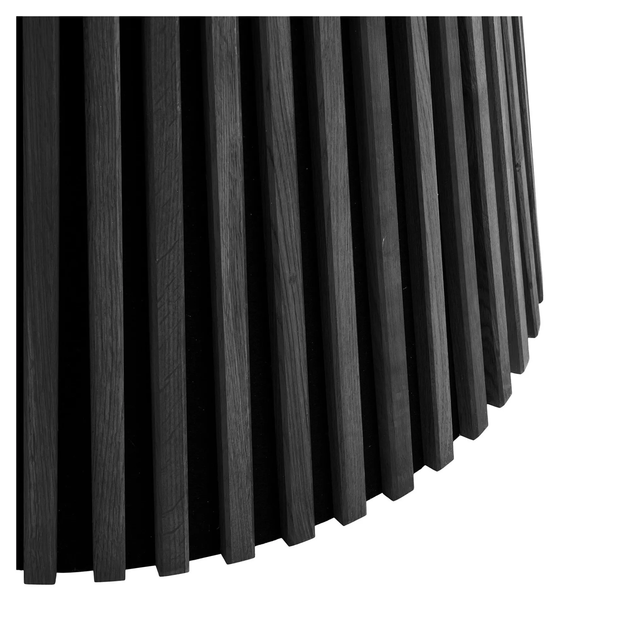 Table ronde en chêne noir avec piètement baguette ø140 cm AMSTERDAM