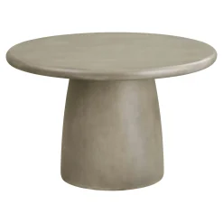 Table ronde en oxyde de magnésium ø120cm, intérieur/extérieur NERINGA