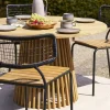 Table ronde en teck naturel ø120 KUTA