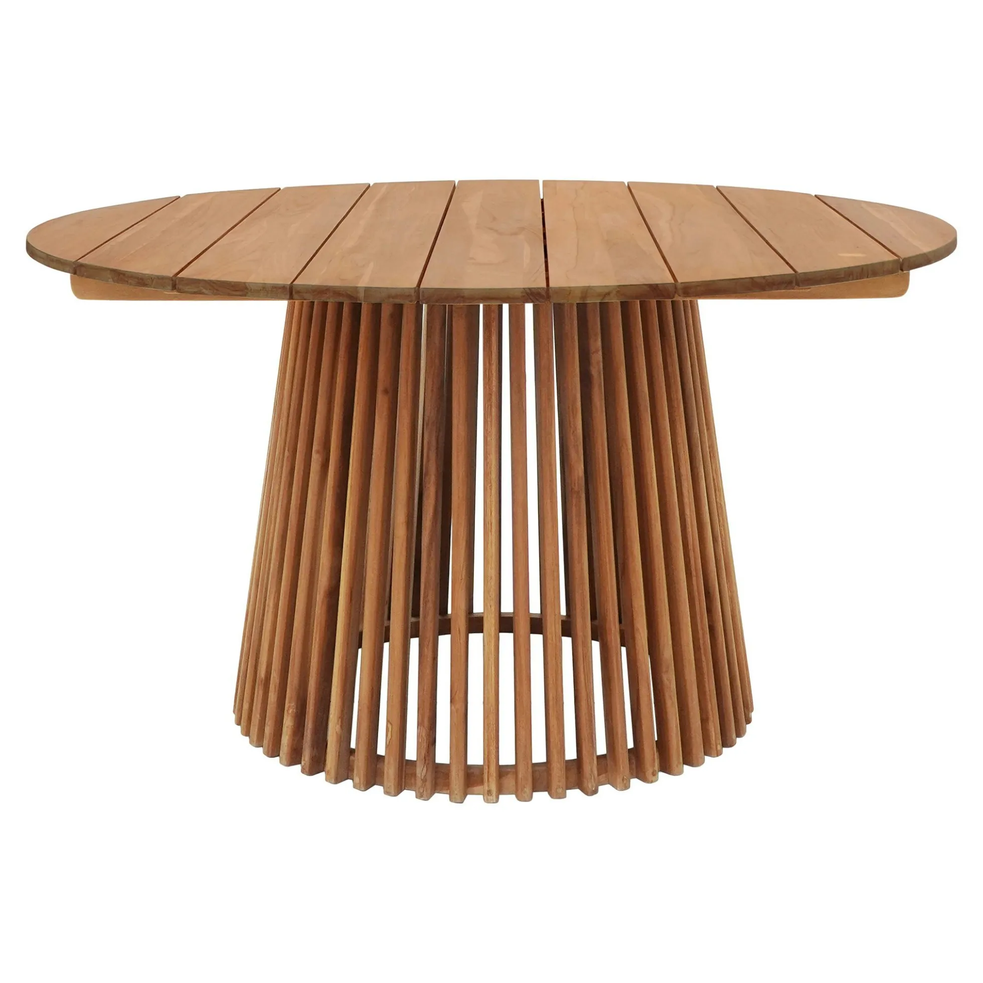 Table ronde en teck naturel ø120 KUTA