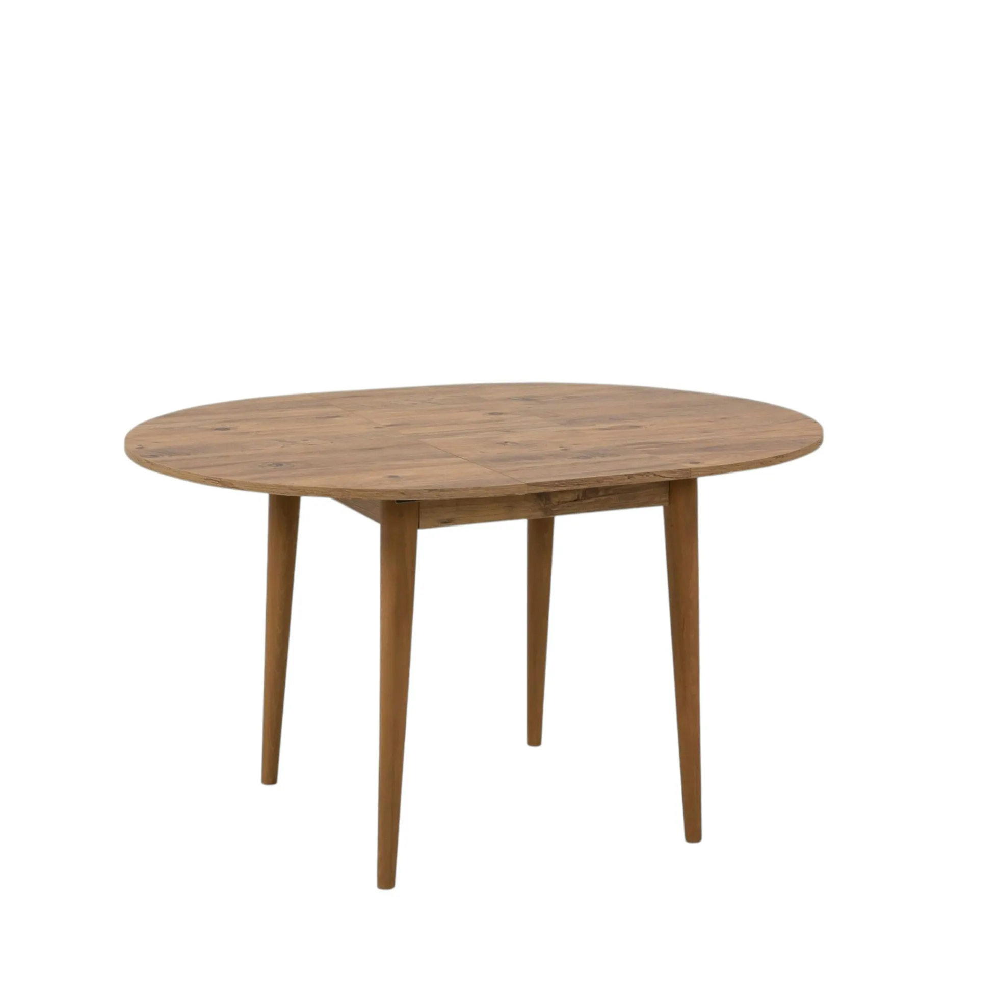 Table ronde extensible effet pin Ø100-131 cm ORINA