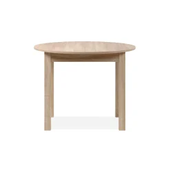 Table ronde extensible effet bois Ø100-140 cm ALVA