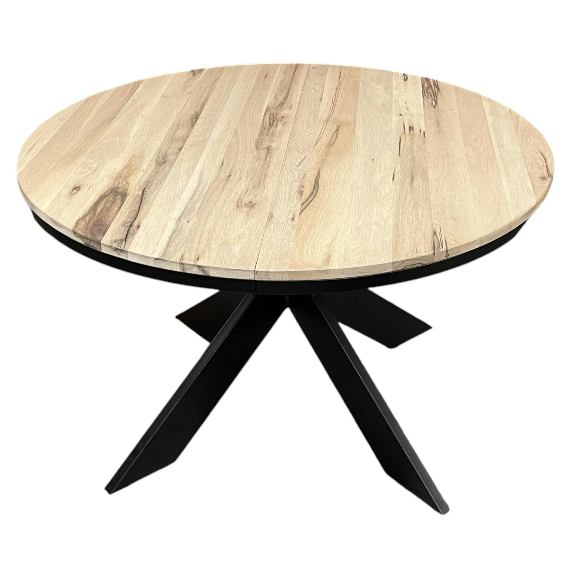 Table ronde extensible en chêne blanc 140 cm PALERME