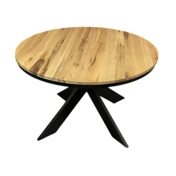 Table ronde extensible en chêne huilé 120 cm PALERME