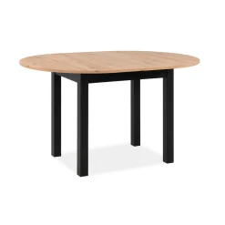 Table ronde extensible esprit bistrot Ø100-140 cm ALVA