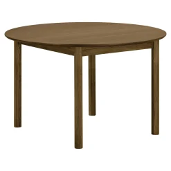 Table ronde extensible placage chêne 120/170/220 cm KALKIE