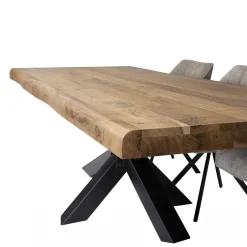 Table salle à manger bois massif pied mikado 200 cm MELBOURNE