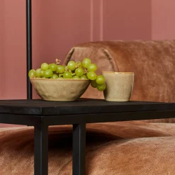 Table salon pour ordinateur en bois noir ALVERA