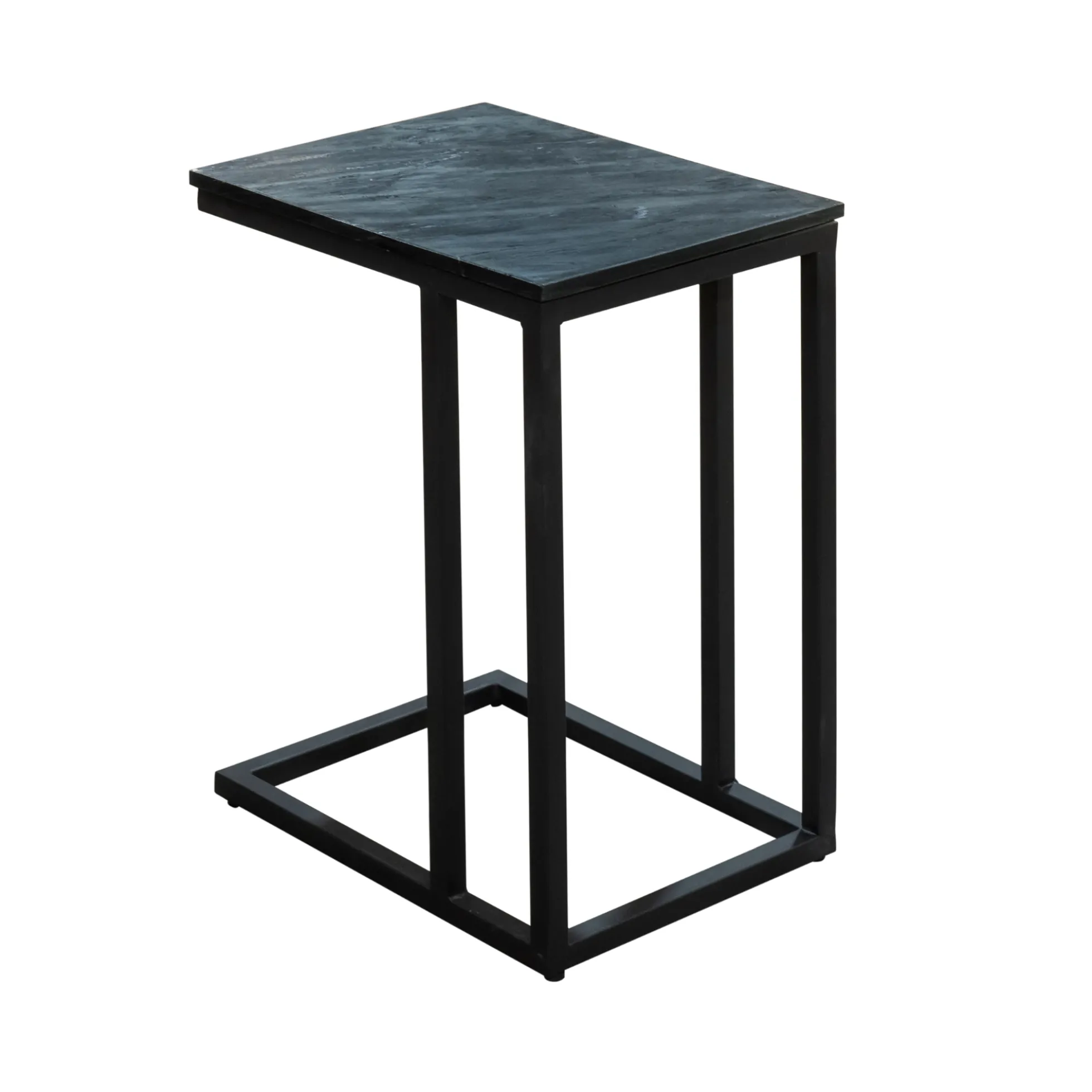 Table salon pour ordinateur en marbre noir DUOMO