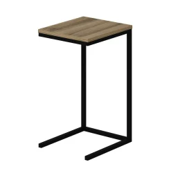 Tablette canapé pour ordinateur décor bois métal JENA