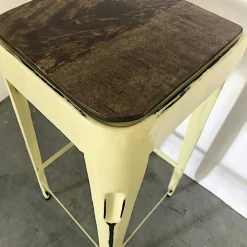 Tabouret bar jaune (lot de 2) LEEDS