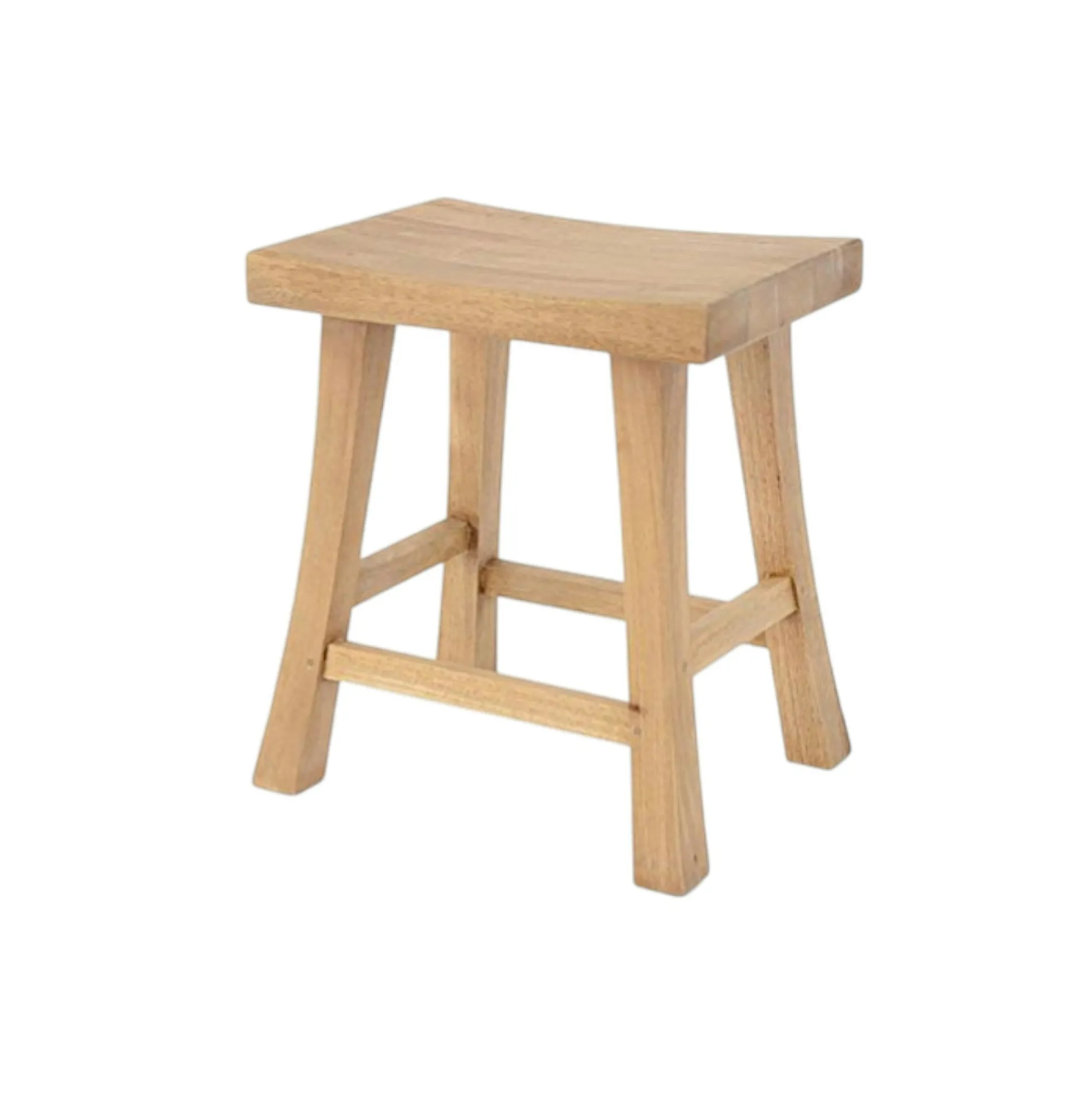 Tabouret bas hévéa 46cm MAORI