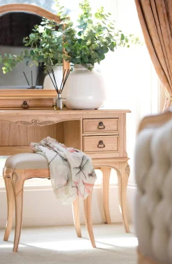 Tabouret bois tissu BLOIS