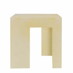 Tabouret carré en béton beige BRASILIA