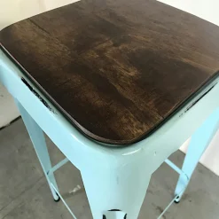 Tabouret de bar bleu (lot de 2) LEEDS