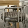 Tabouret de bar industriel brun BRISBANE