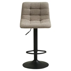 Tabouret de bar réglable en velours gris (lot de 2) SAVONE
