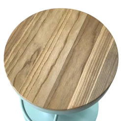 Tabouret de bar réglable métal vert (lot de 2) LEEDS