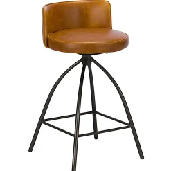 Tabouret de bar vintage camel (lot de 2) BRISBANE