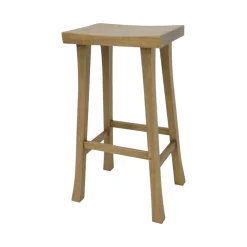 Tabouret haut hévéa 76cm MAORI