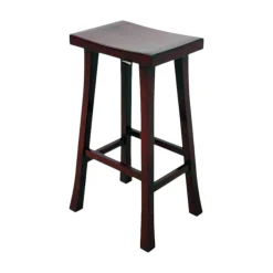 Tabouret haut hévéa 76cm MAORI