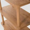 Étagère console effet bois clair 150 cm - 3 niveaux MARFA
