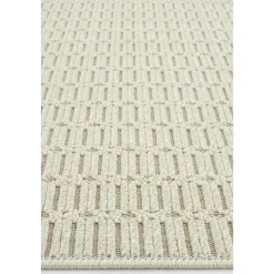 Tapis beige motifs géométriques – franges, 120x180 cm ISTANBUL