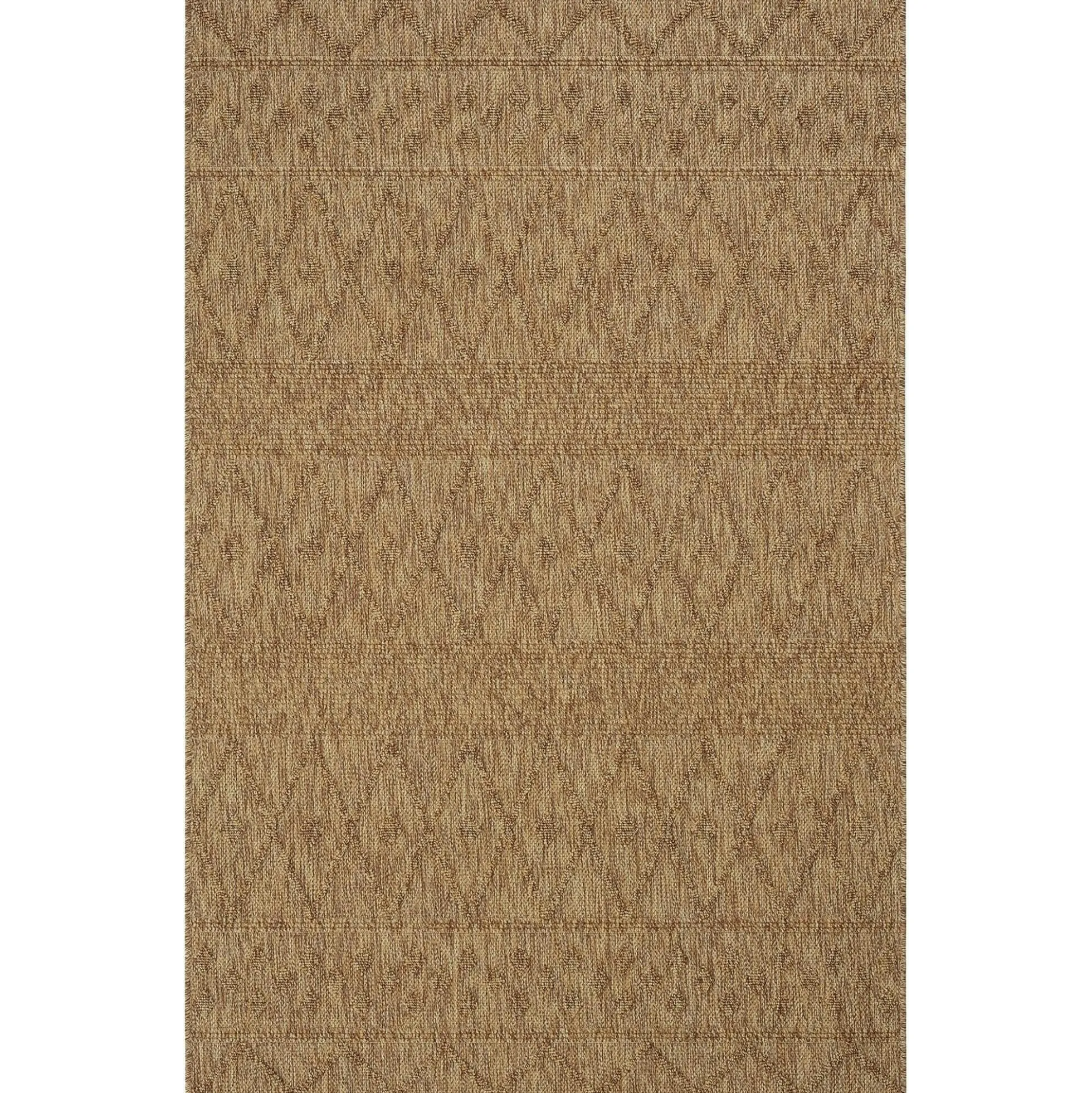 Tapis beige motifs losanges – franges, 120x180 cm ISTANBUL
