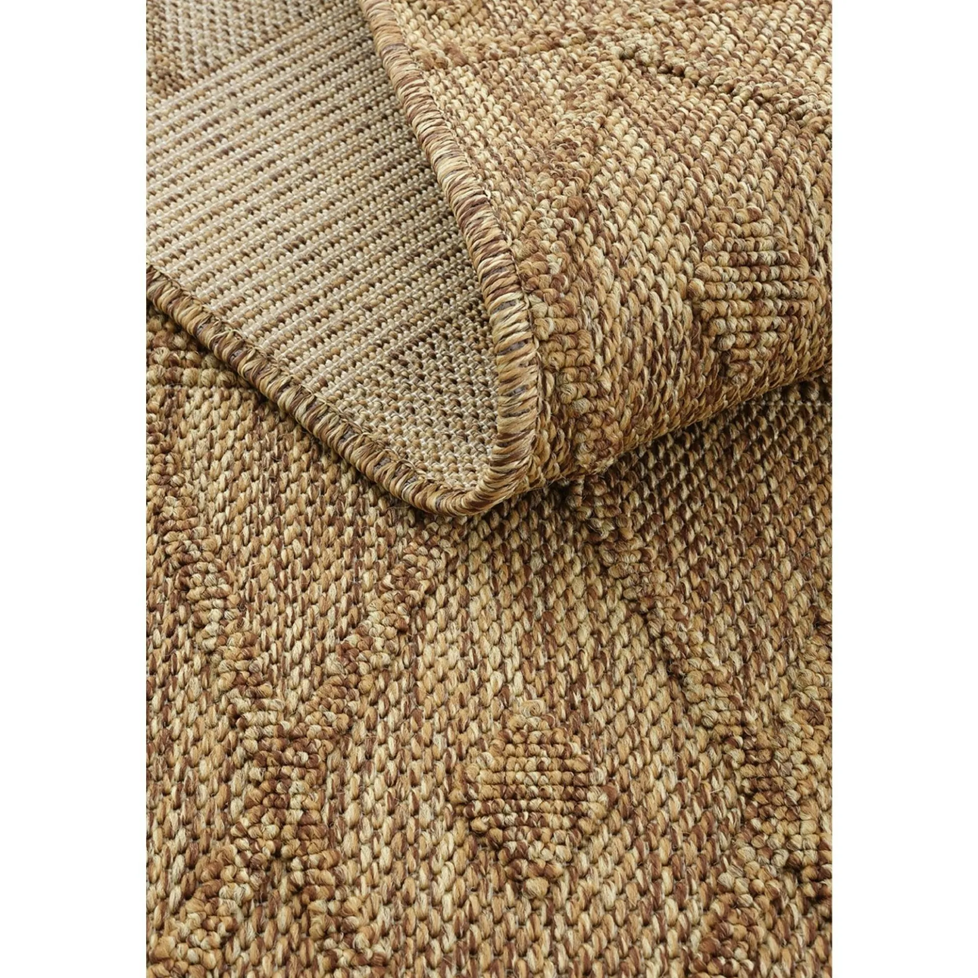 Tapis beige motifs losanges – franges, 120x180 cm ISTANBUL