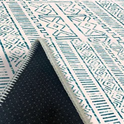 Tapis écru contrasté – motifs bleus, 160x230 cm ISTANBUL
