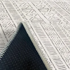 Tapis écru contrasté – motifs graphiques, 160x230 cm ISTANBUL