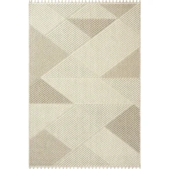 Tapis de salon beige – motif chevrons, 120x180 cm ISTANBUL