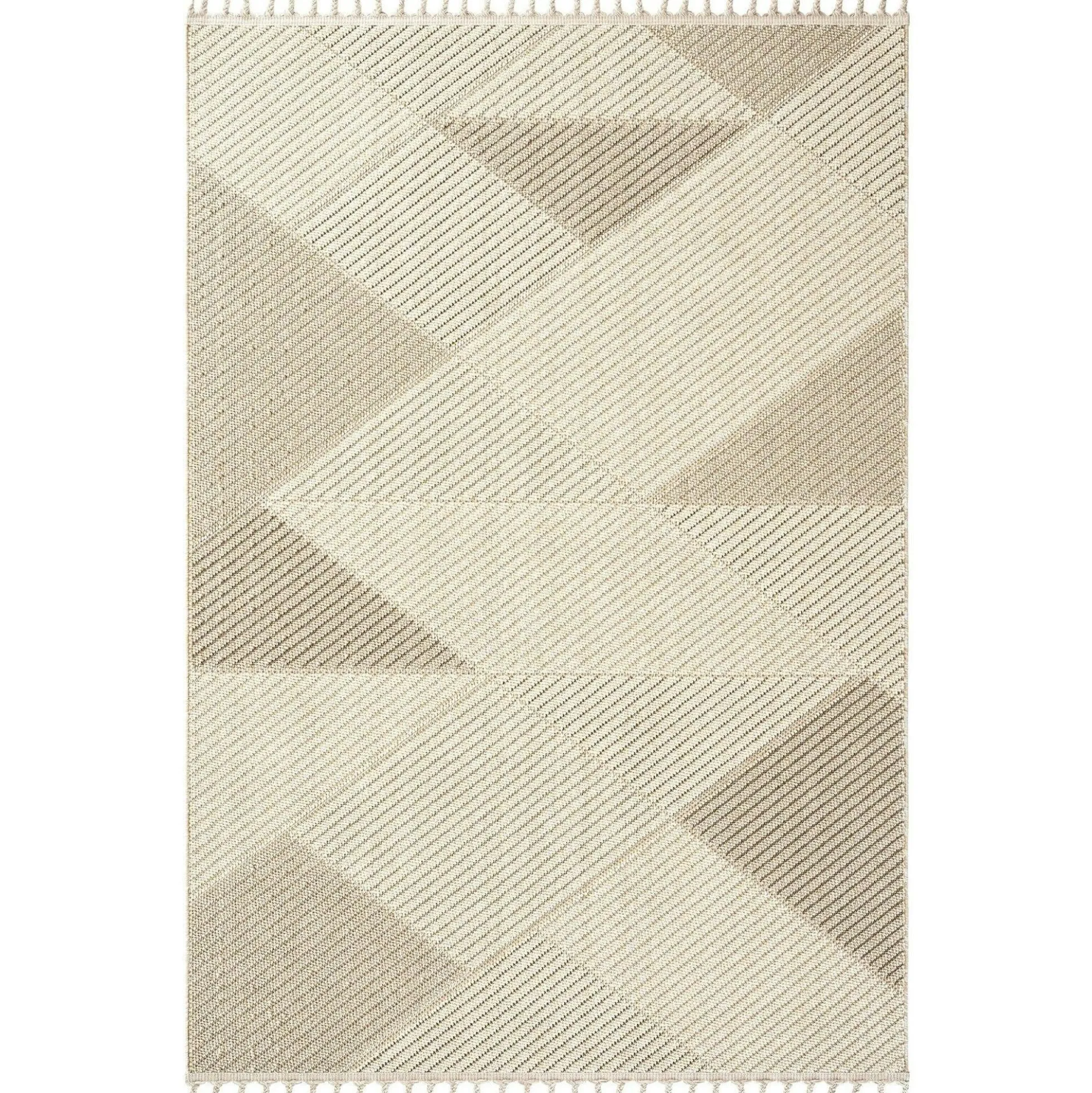 Tapis de salon beige – motif chevrons, 120x180 cm ISTANBUL
