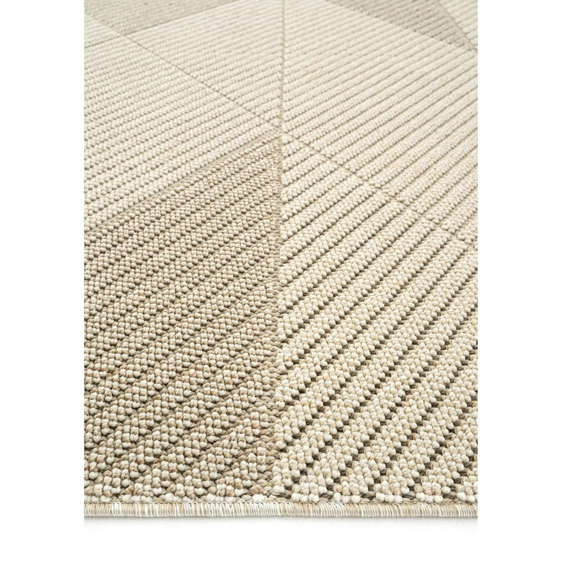 Tapis de salon beige – motif chevrons, 120x180 cm ISTANBUL