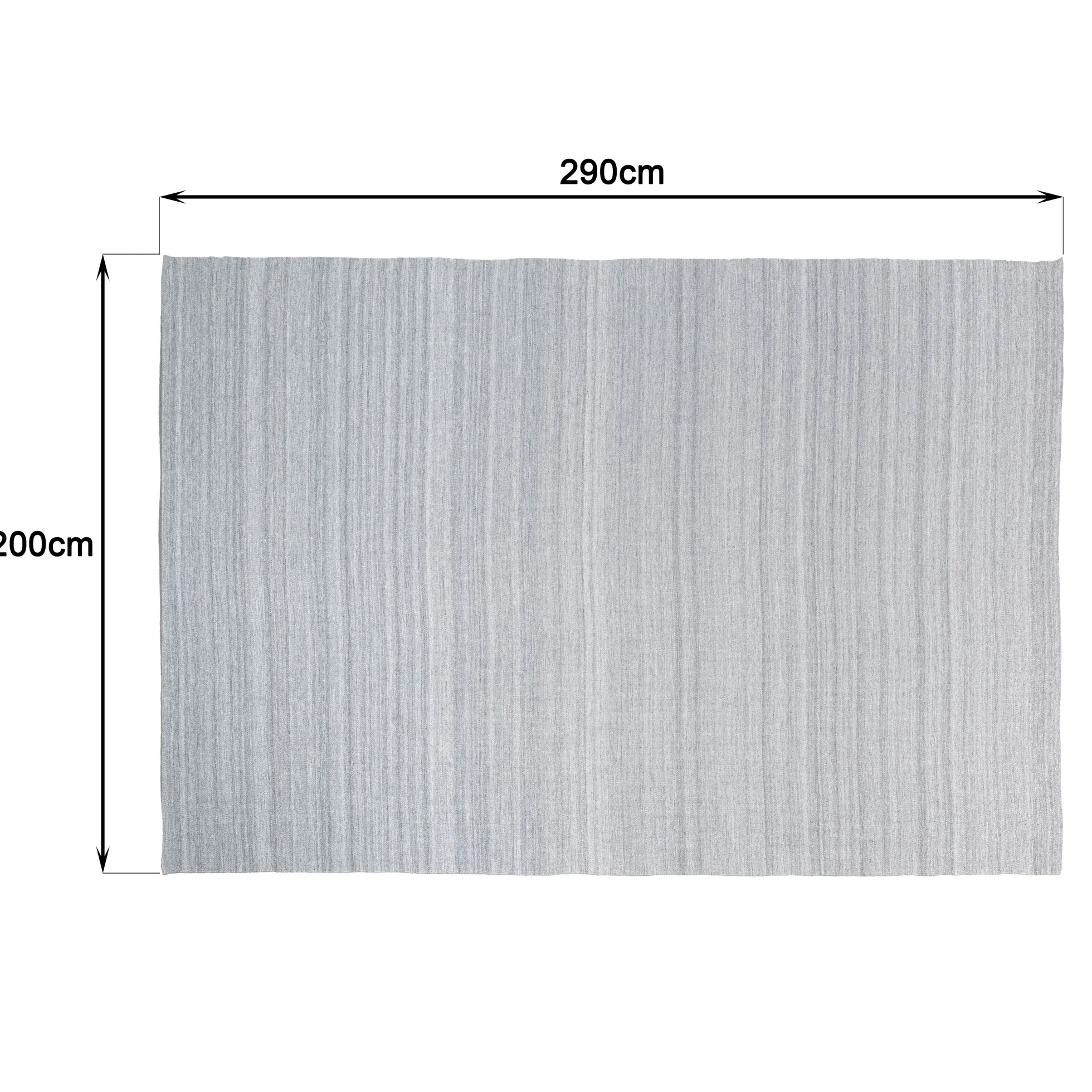 Tapis d’extérieur rectangulaire 200x290cm gris chiné COVINA
