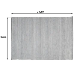 Tapis d’extérieur rectangulaire 160x230cm gris/blanc COVINA