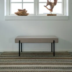 Tapis en jute et laine à motifs linéaires 160x230 cm FEZ