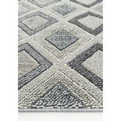 Tapis gris contrasté – losanges, 120x180 cm ISTANBUL