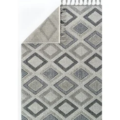 Tapis gris contrasté – losanges, 120x180 cm ISTANBUL