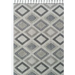 Tapis gris contrasté – losanges, 120x180 cm ISTANBUL