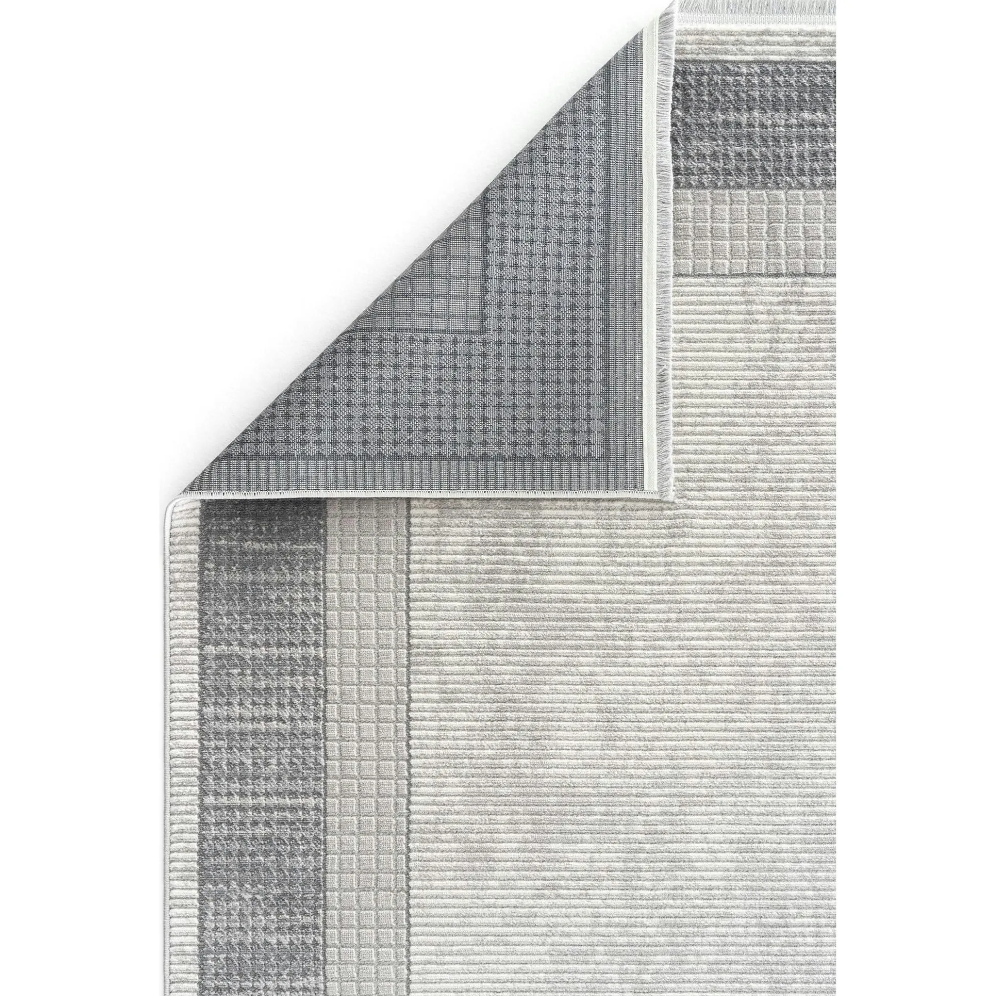 Tapis gris motifs géométriques – 120x180 cm ISTANBUL