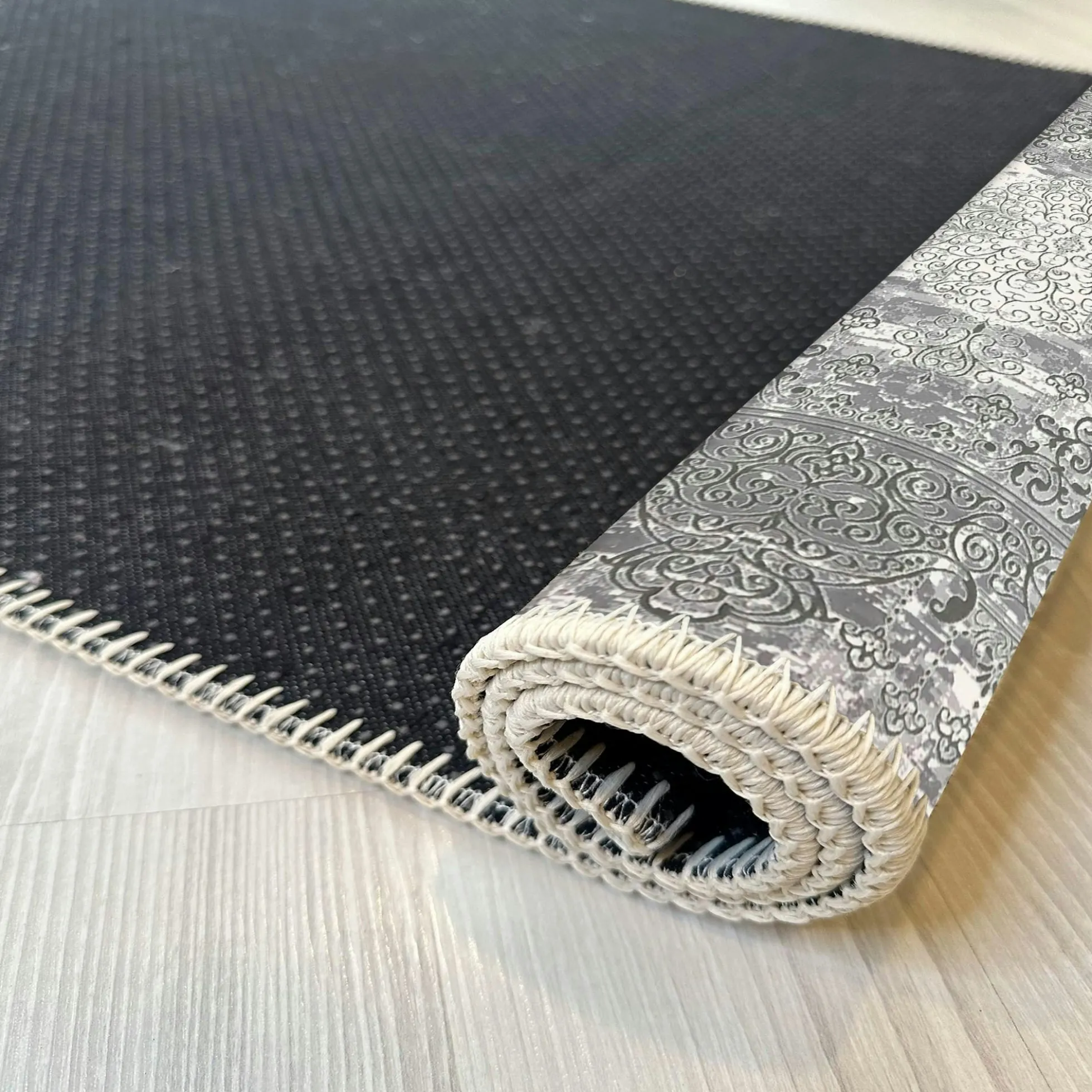 Tapis oriental gris patiné – vintage, 160x230 cm ISTANBUL