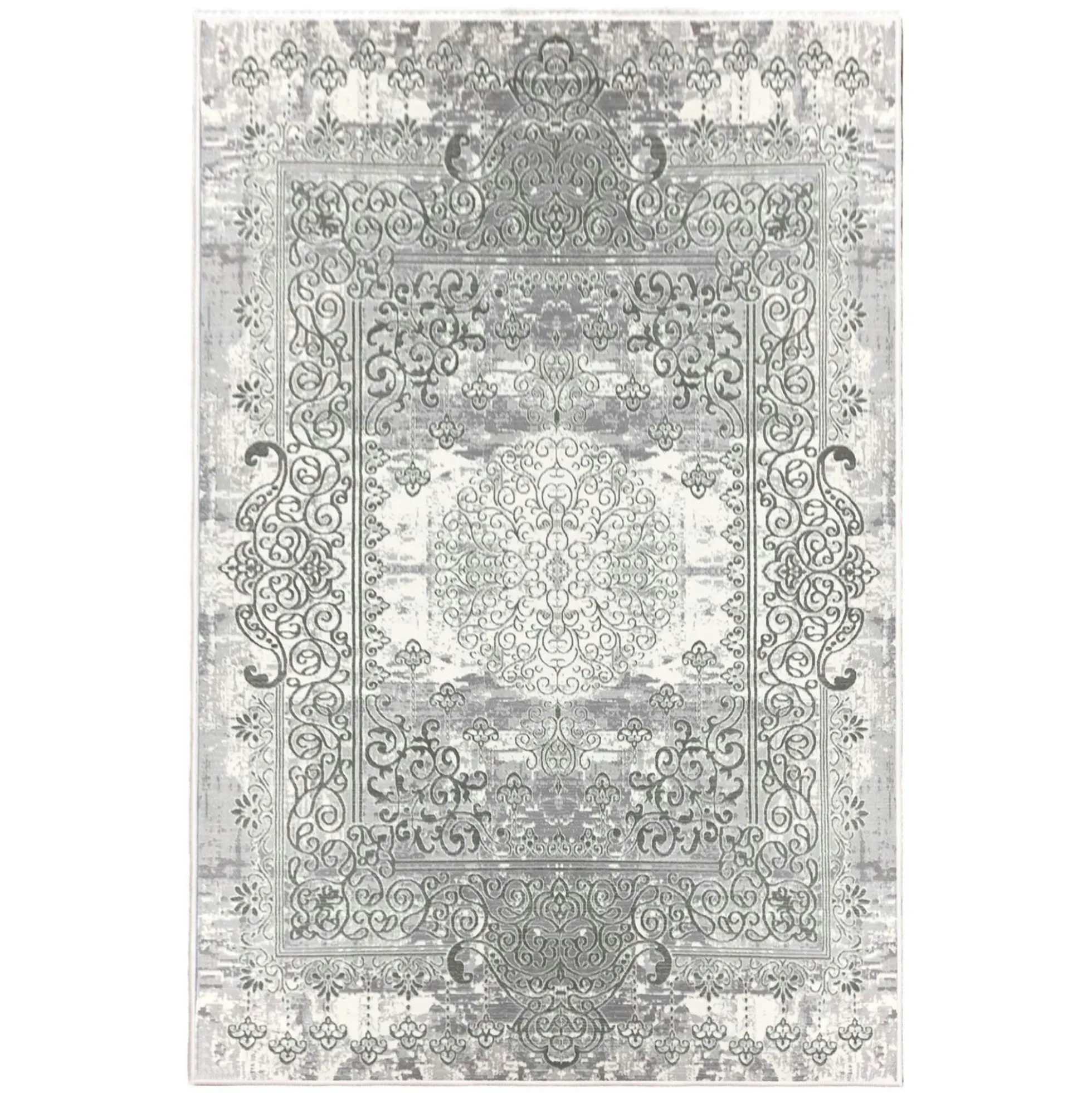 Tapis oriental gris patiné – vintage, 160x230 cm ISTANBUL