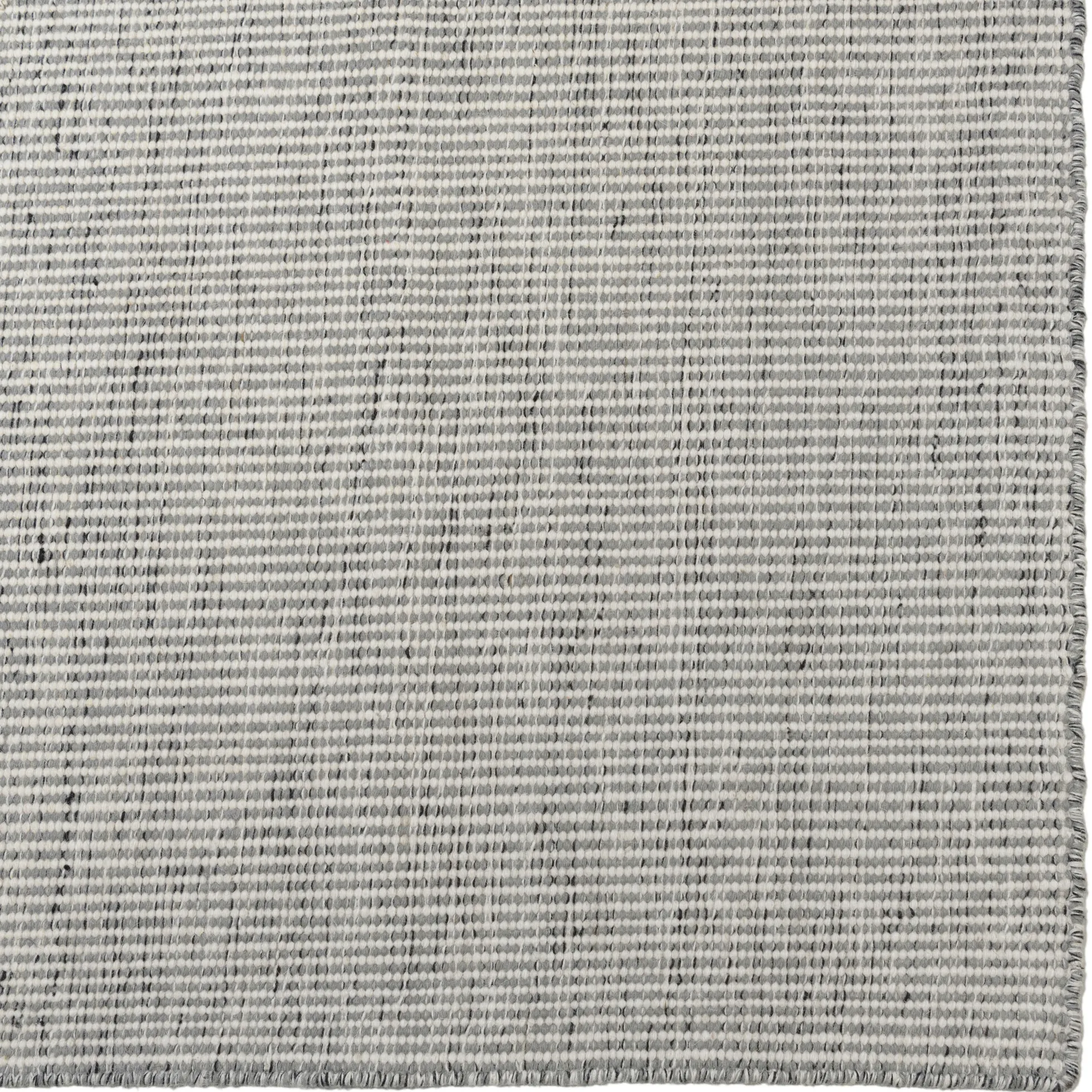 Tapis rectangulaire 160 x 230 cm laine tissée gris chiné