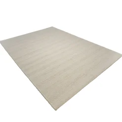 Tapis rectangulaire 200 x 290 cm laine tressage naturel