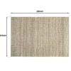 Tapis rectangulaire 200 x 290 cm laine tissée kaki chiné