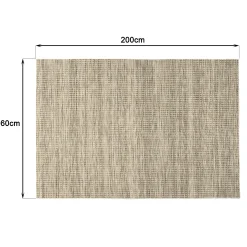 Tapis rectangulaire 160 x 230 cm laine tissée kaki chiné
