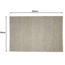 Tapis rectangulaire 160 x 230 cm laine bouclettes taupe