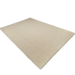 Tapis rectangulaire 200 x 290 coton recyclé ivoire