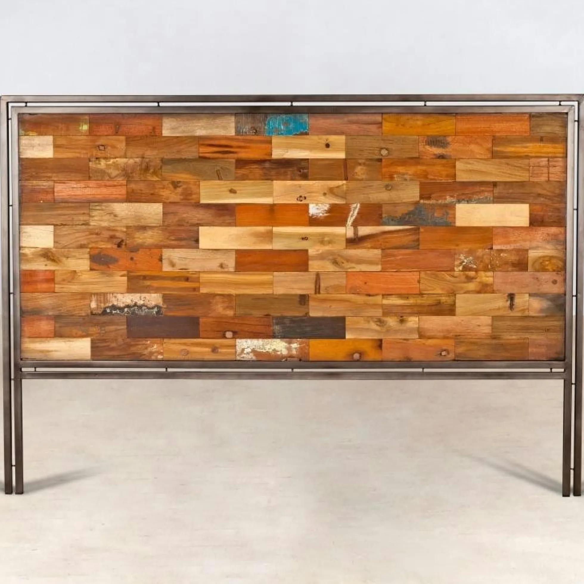 Tête de lit bois recyclé 140cm CARAVELLE